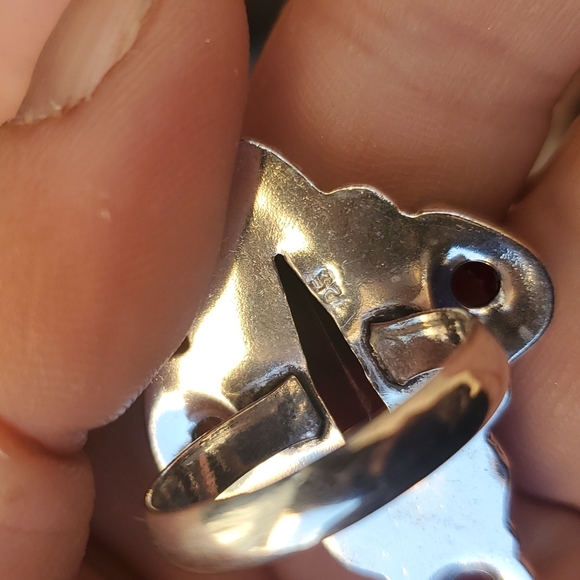 New Bi-Color Tourmaline 925 Silver Statement Ring. - Picture 15 of 16